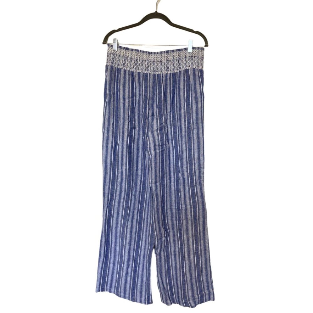 Blue Striped Pants